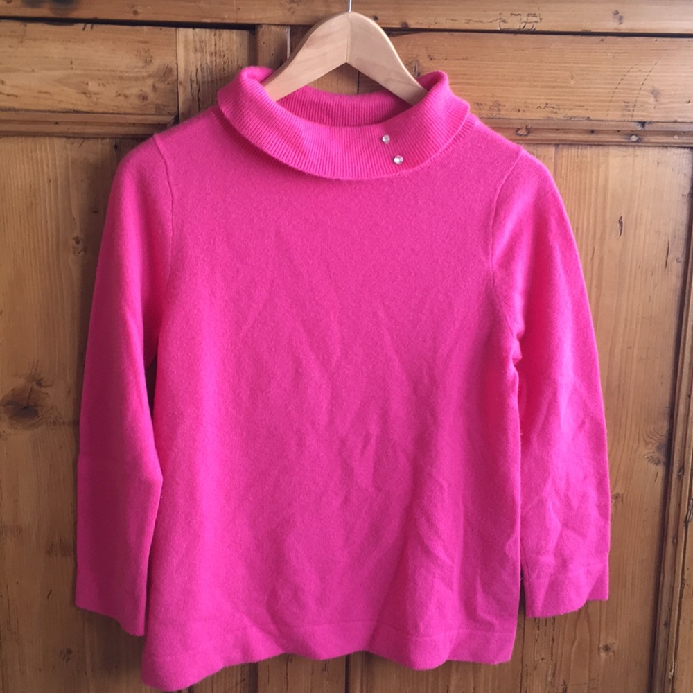 Pink cashmere JCrew sweater - gently worn